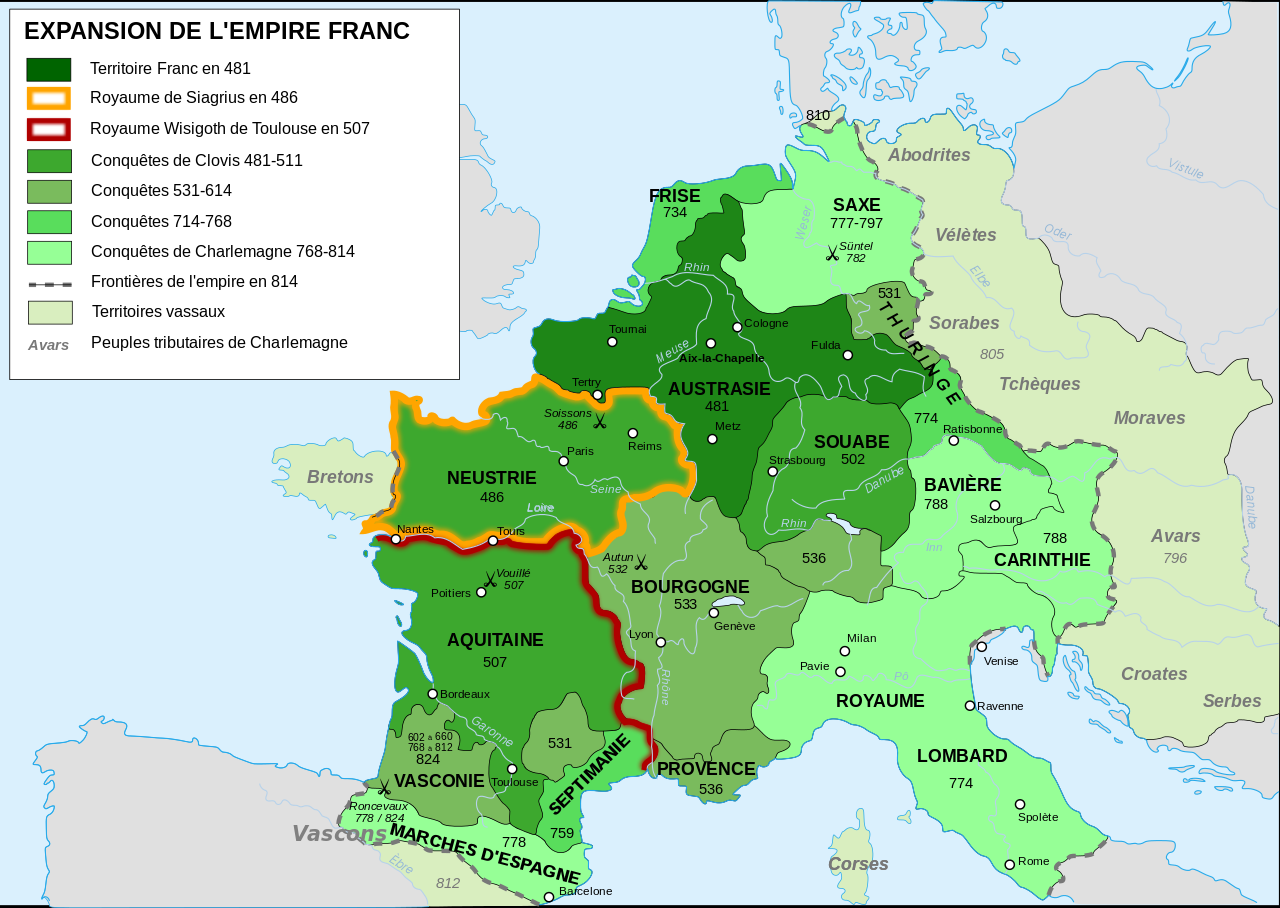 Expansion de l'empire franc